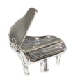 Piano med öppningsbart lock i sterling silver. 925 x 1 Pianos charm