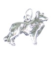 Ciondolo in argento sterling cane collie .925 x 1 ciondoli Colleys Collies Dogs