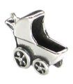 Kinderwagen Sterling Silber Charm .925 x 1 Baby Babys Kinderwagen Kinderwagen