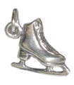 Ice Skate charm i sterling silver .925 x 1 Skater och skridskor