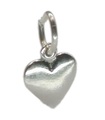 Charm de plata esterlina MINI del corazón del amor .925 x 1 Charms de corazones PEQUEÑOS