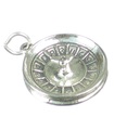 Roulette-Rad Sterling Silber Charm .925 x 1 Glücksspiel Casino Charms