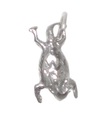 Gehörnte Kröte Sterling Silber Charm .925 x 1 Toads Frogs Charms