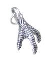 Claw Sterling Silber Charm .925 x 1 Claws Charms