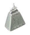 Cow Bell sterling silver charm .925 x 1 Cows Bells berlocker