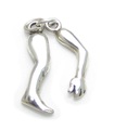 Ciondolo in argento sterling braccio e una gamba .925 ciondoli braccia gambe