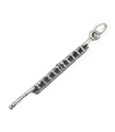 Flöte Sterling Silber Charm .925 x 1 Flutes Musican Orchestra Charms