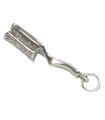 Haarbürste Sterling Silber Charm .925 x 1 Friseur Charms