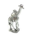 Giraffe Sterling Silber Charm .925 x 1 Giraffen und Afrika Charms