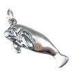 Manatee 2D berlock i sterlingsilver .925 x 1 charm av Manatees