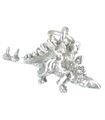 Stegosaurus Dinosaur charm i sterling silver .925 x 1 Dinosaurs charm