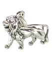 Lejon sterling silver charm .925 x 1 Leo och lejon charm