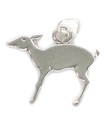 Breloque cerf en argent sterling .925 x 1 2d Breloques cerfs