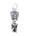 Tiki charm i sterlingsilver .925 x 1 Carvings Tikis Polynesian charm