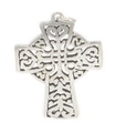 Utsmyckade Celtic cross stora hänge i charmigt silver. 925 x1 kors