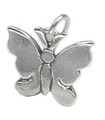 Breloque papillon en argent sterling .925 x 1 Breloques papillons