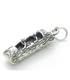 Log Ride Flume Sterling Silber Charm .925 x 1 Theme Park Rides Charms