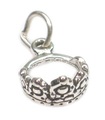 Crown Sterling Silber Charm .925 x 1 Royal Royalty Queen Crowns Charms