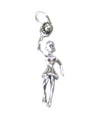 Ciondolo in argento sterling tennista femminile .925 x 1 ciondoli sportivi