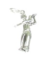 Golfare tar en swing i sterling silver charm .925 x 1 Golf charm