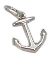 Charm ancora in argento sterling .925 x1 Ciondoli per barche da diporto Yacht Anchors