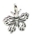 Breloque papillon en argent sterling .925 x 1 Breloques insectes papillons