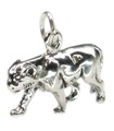 Panther Sterling Silber Charm .925 x 1 Big Cat and Panthers Charms