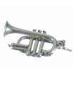 Fransk trumpet charm i sterling silver .925 x 1 Frankrike Trompeter berlocker