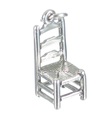 Step Back Chair charm i sterlingsilver .925 x 1 Stolar Sittmössor