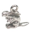 Beaver sterling silver charm .925 x 1 Beavers berlocker