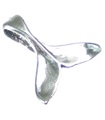 Whale Tail KLEINE sterling zilveren hanger .925 x 1 Whales Tails hangers