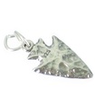 Arrow head sterlng silver charm .925 x1 Arrows Heads Arkeologi charm