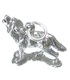 Wolf Howling sterling silver charm .925 x 1 Wolves Howl charms