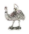 Emu uccello ciondolo in argento sterling .925 x 1 ciondoli uccelli incapaci di volare