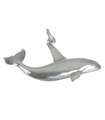 Killer Whale 2D -hänge i sterlingsilver .925 x 1 Whales -hängen