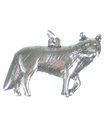 Pendentif loup en argent sterling .925 x 1 Pendentifs loups