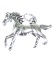 Ciondolo in argento sterling cavallo pony al galoppo .925 x1 ciondoli cavalli pony