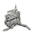 Alaska karta sterling silver charm .925 x 1 USA USA charm