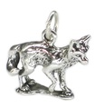 Fox charm i sterling silver .925 x 1 Reynard Dog Vixen