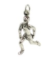 Male Runner - Jogger charm i sterling silver .925 x 1 Löpande berlocker