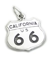 Route 66 California charm i sterling silver .925 x 1 USA