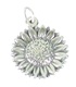 Sunflower sterling silver charm pendant .925 x 1 Sunflowers charms