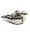 Turtle Dove Sterling Silber Charm .925 x 1 Tauben Weihnachtsanhänger