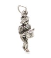 Drummer Drumming Sterling Silber Charm .925 x 1 Weihnachtsanhänger