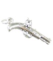 Dueling Pistol charm i sterling silver .925 x 1 Duellpistoler berlocker