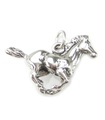 Breloque cheval galop en argent sterling .925 x 1 Breloques chevaux