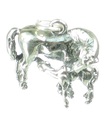 Ciondolo in argento sterling cavallo e puledro .925 x 1 Ciondoli cavalli e puledri