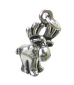 Charm de plata de ley de alce .925 x 1 Alce Charms de animales de alce