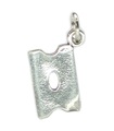 Rasierer Double Edge Sterling Silber Charm .925 x 1 Rasierer Charms