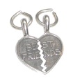 Best Friends Charm de plata esterlina rompible .925 x 1 BF charms